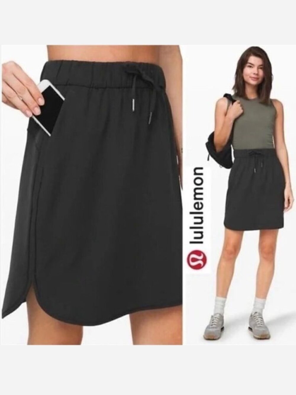 Lululemon On the Fly Skirt in Black